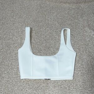 White Crop Top